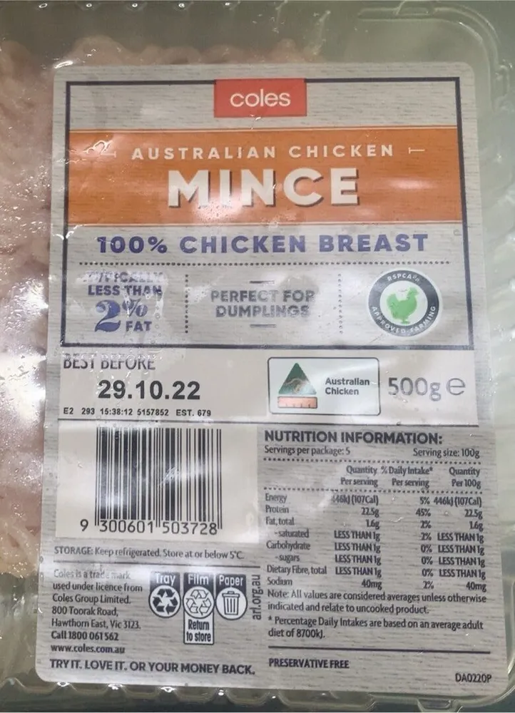 Chicken Breast Mince
