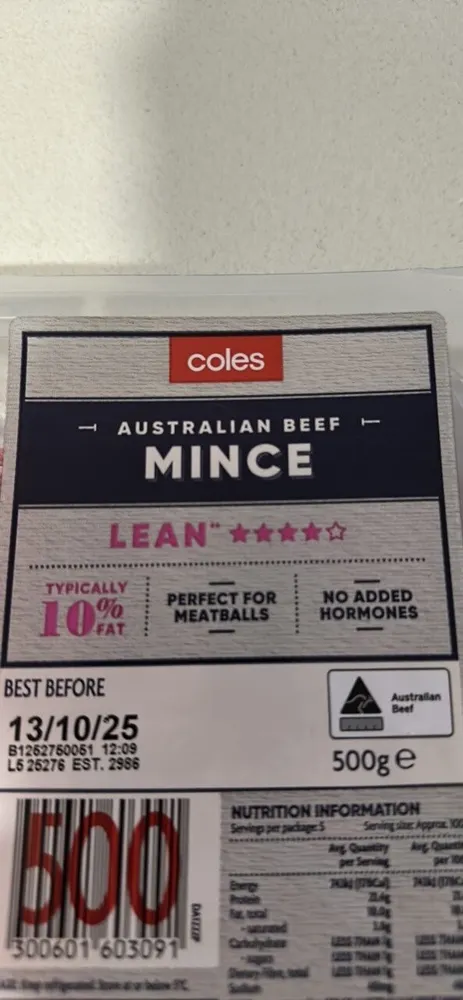 Australian Beef Mince