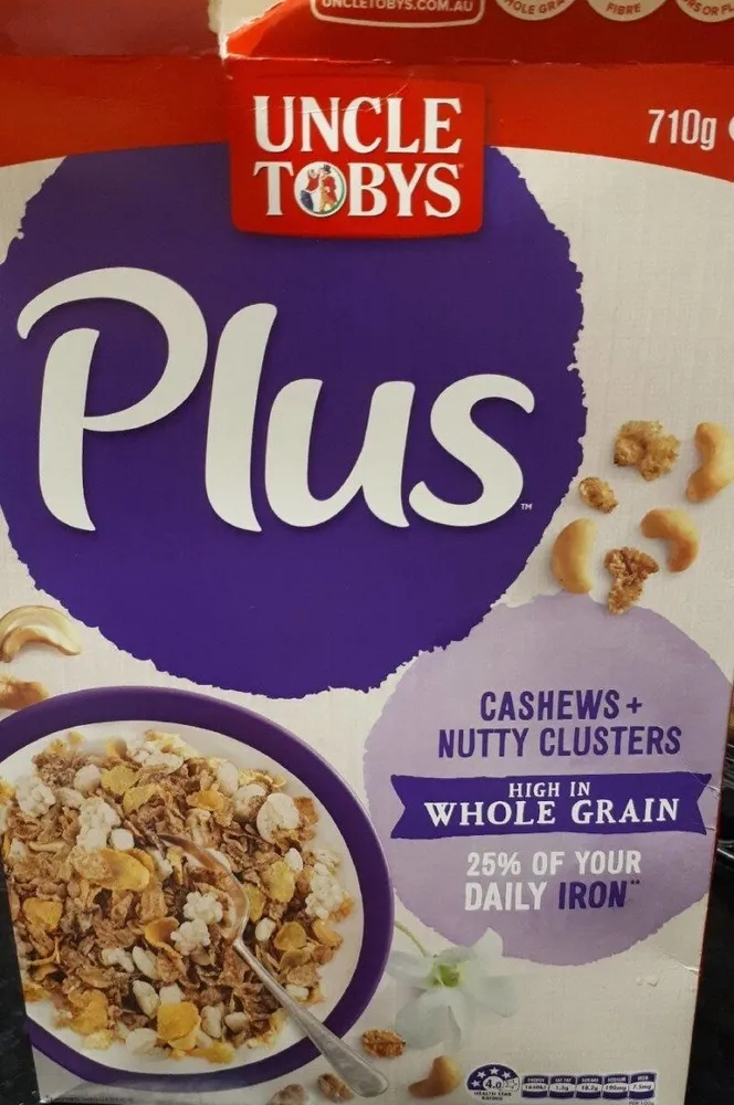 Cereals cashews nutty clusters