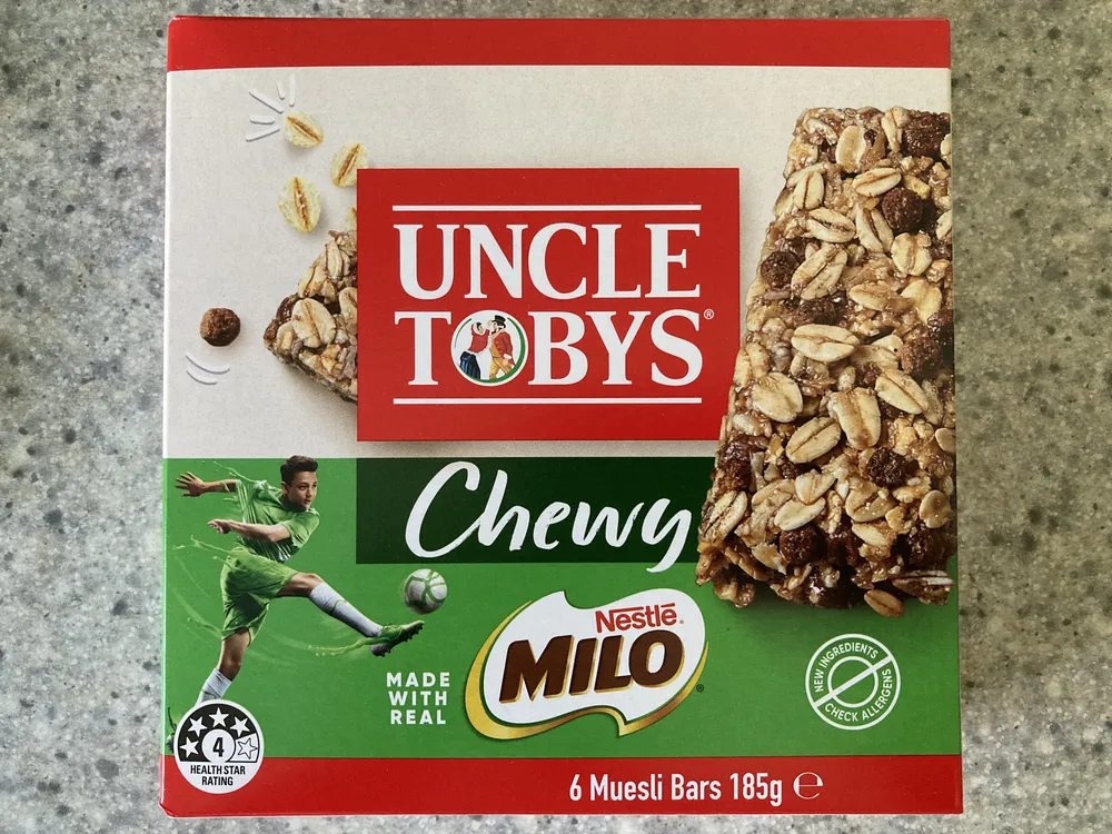 Chewy Milo Muesli Bars