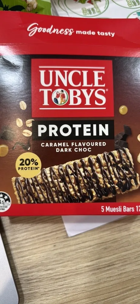 Protein Caramel Flavoured Dark Choc Muesli Bars