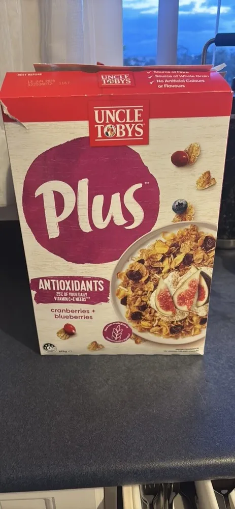 Plus Antioxidants cranberries + blueberries