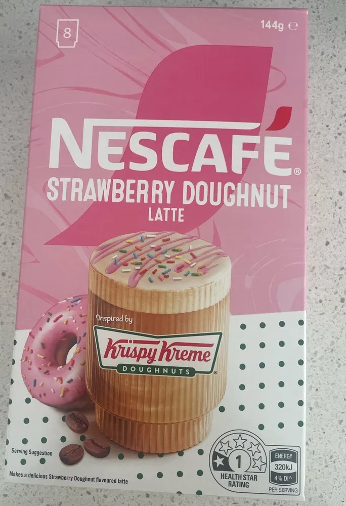 Strawberry Doughnut Latte