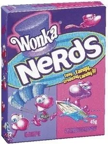 Wonka's Nerds Grape and Strawberry 45G Box