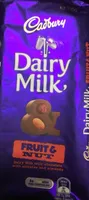 Dairy milk fruit and nuts chocolate