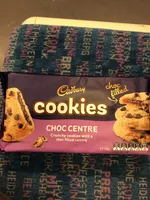 CHOC CENTRE crunchy cookies with a choc filled centre