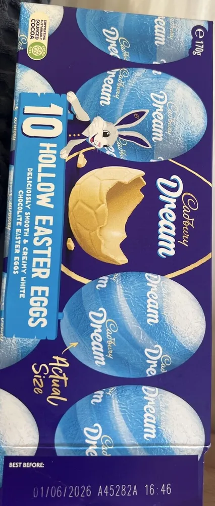 Hollow Easter Eggs White Chocolate