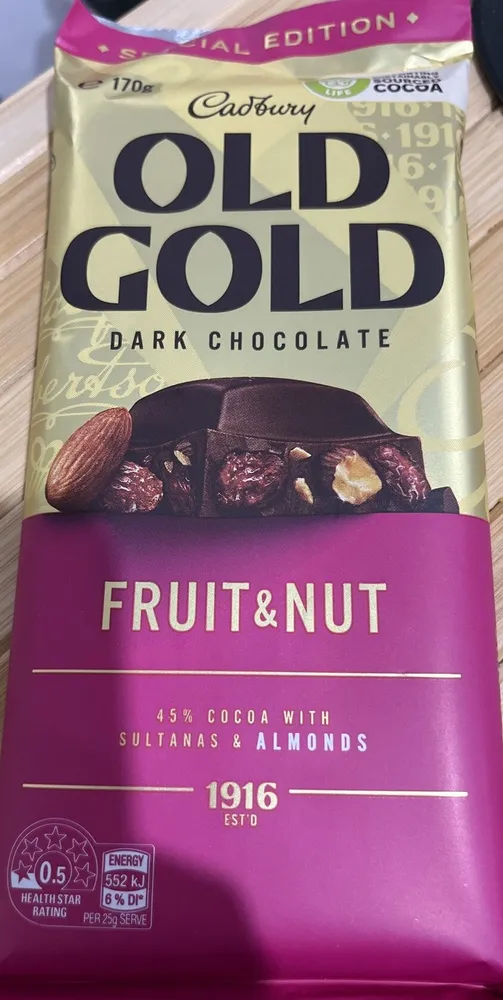 Fruit & Nut Dark Chocolate