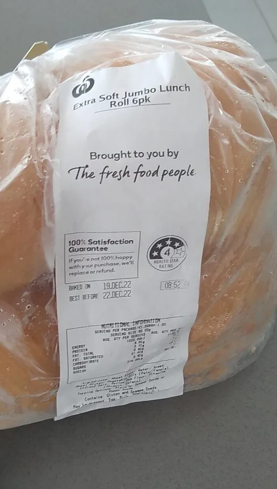 Jumbo Soft Round Rolls 6pk