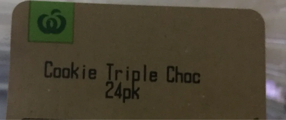 Cookie triple choc