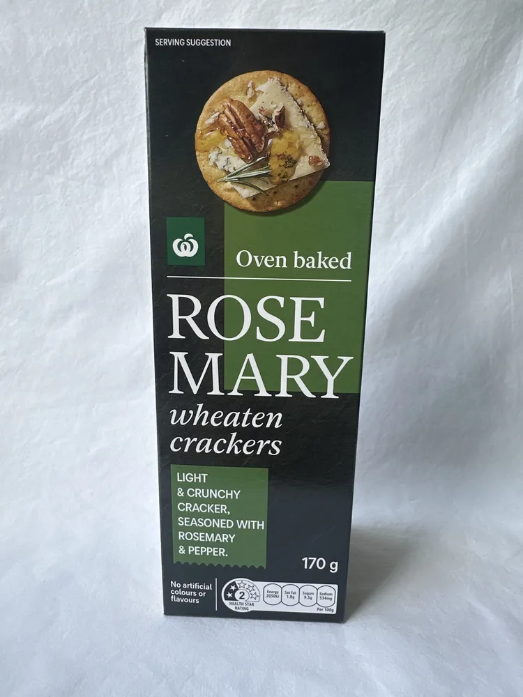 Rosemary Wheaten Crackers