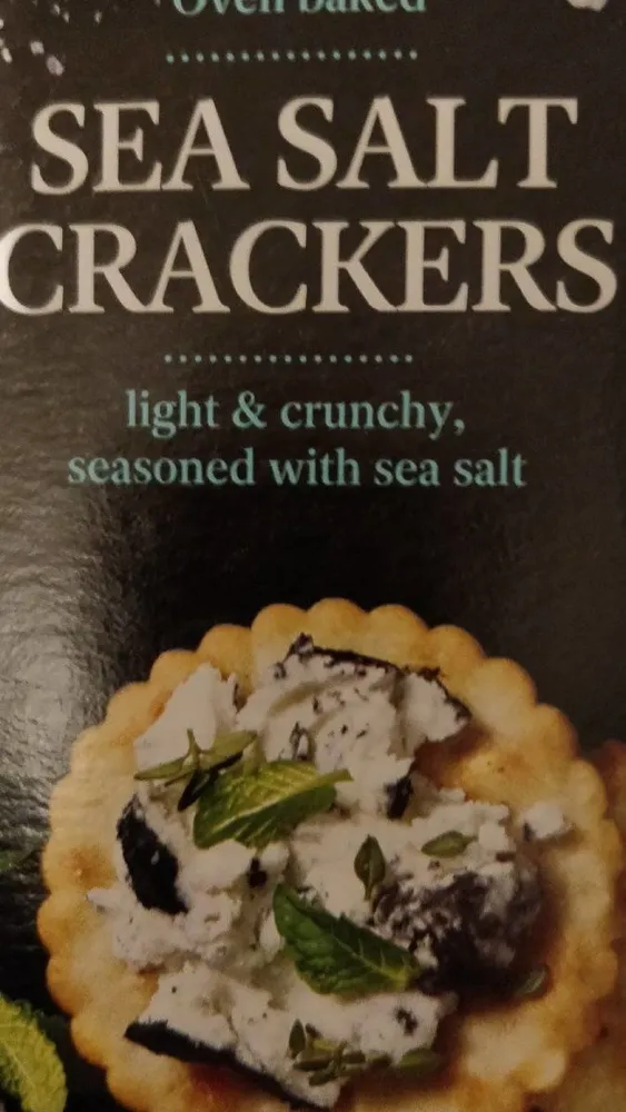 Sea salt crackers