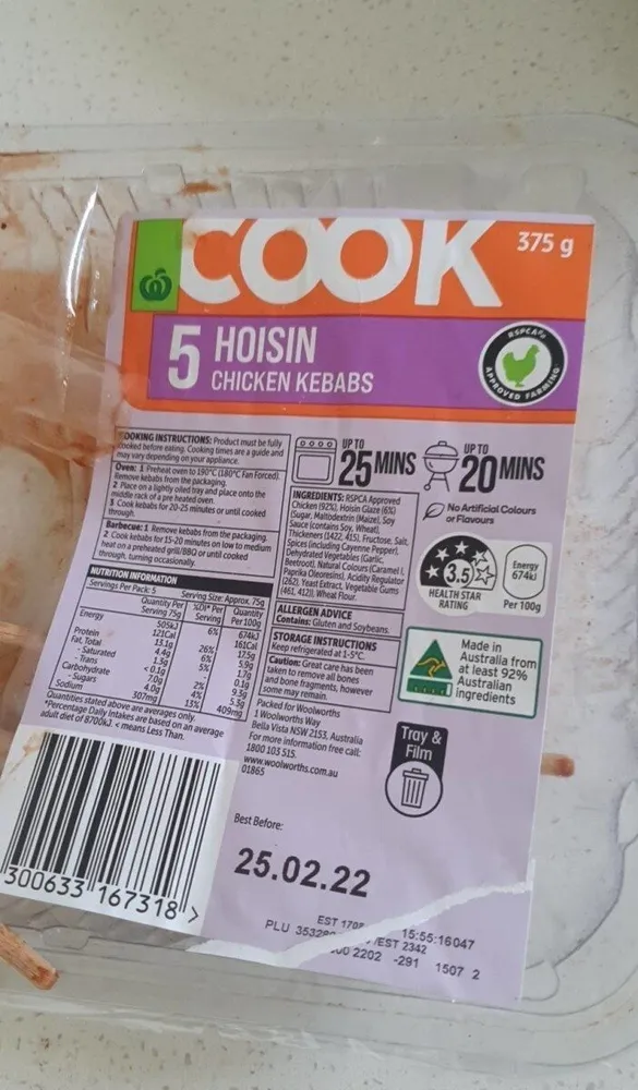 5 hoisin chicken kebabs