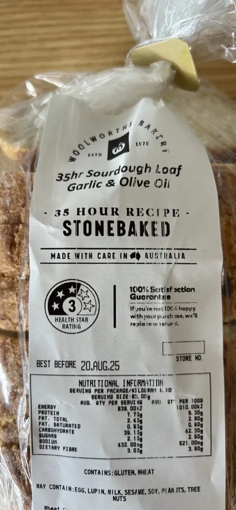 35hr Sourdough Loaf Garlic & Olive Oil