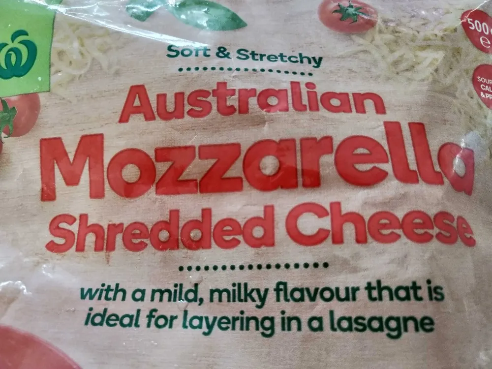 Australian Mozzarella Shredded Cheese