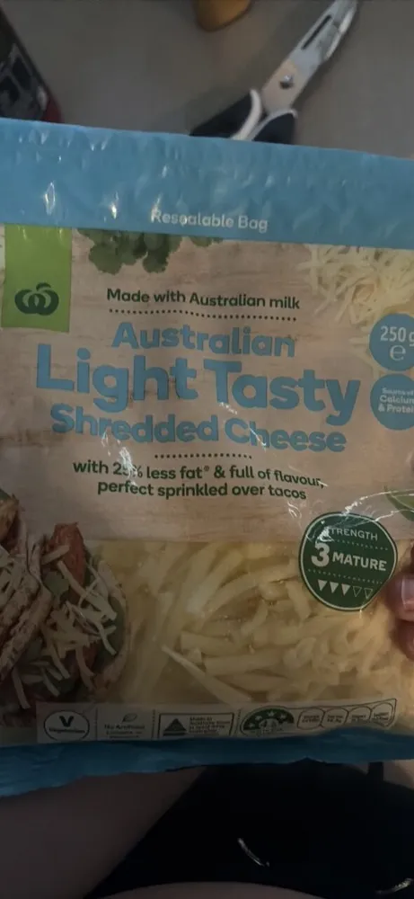 Australian Light Tasty Shredded Cheese