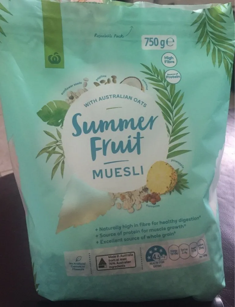Summer fruit muesli