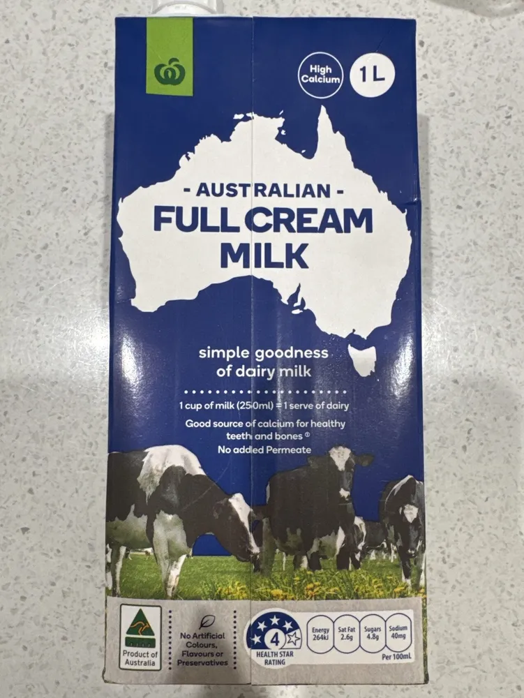 Australian Full Cream Milk