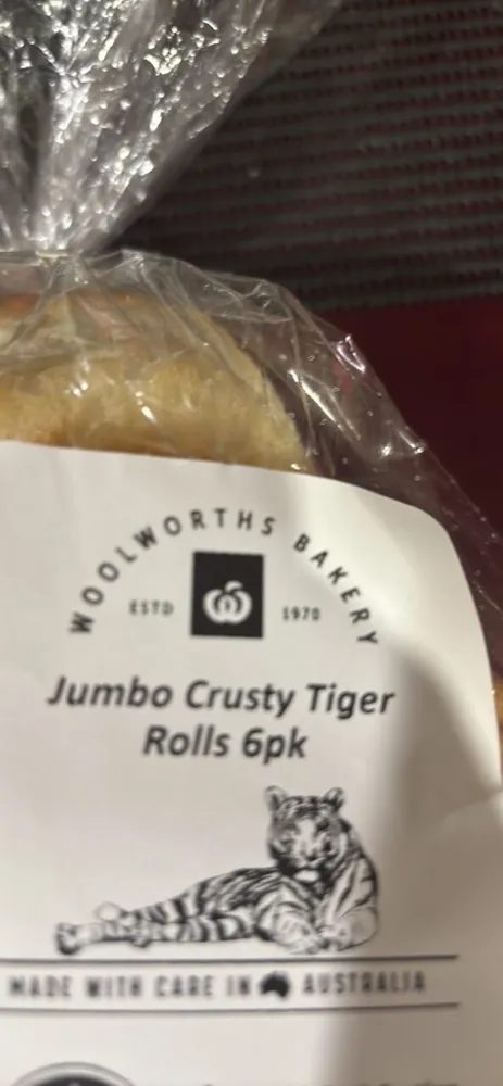 Jumbo Crusty Tiger Rolls 6pk