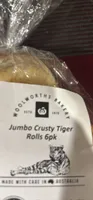 Jumbo Crusty Tiger Rolls 6pk