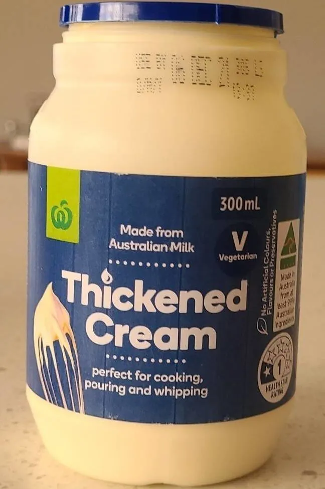 Thickened cream