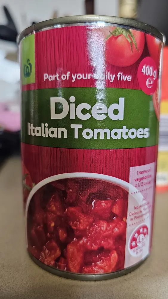 Canned Diced Italian Tomatoes (400g)
