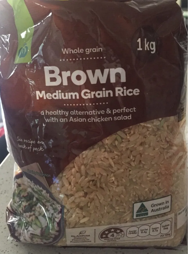 Australian Brown Medium Grain Rice