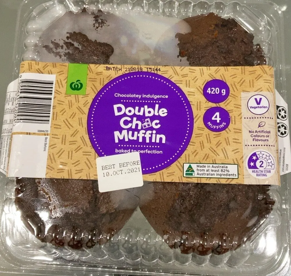 Double choc muffin