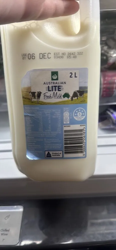 Australian Lite Fresh Milk