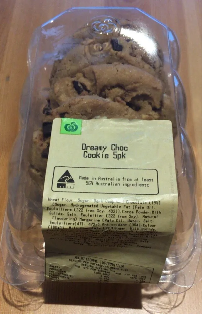 Dreamy Choc Cookie 5pk