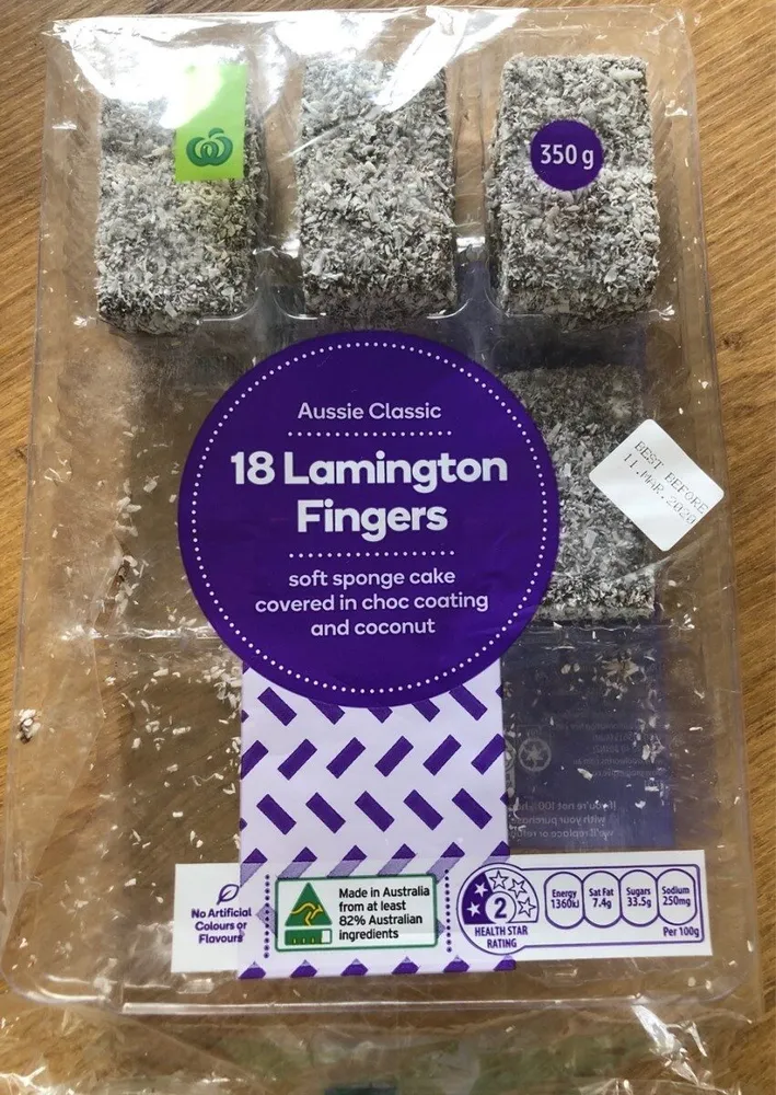 Lamington fingers