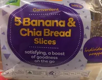 5 Banana & Chia Bread slices