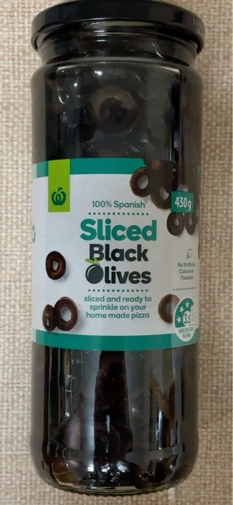 Sliced black olives