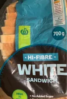 High Fibre White Sandwich Bread
