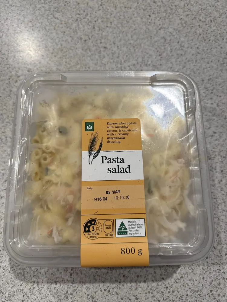 Creamy pasta salad