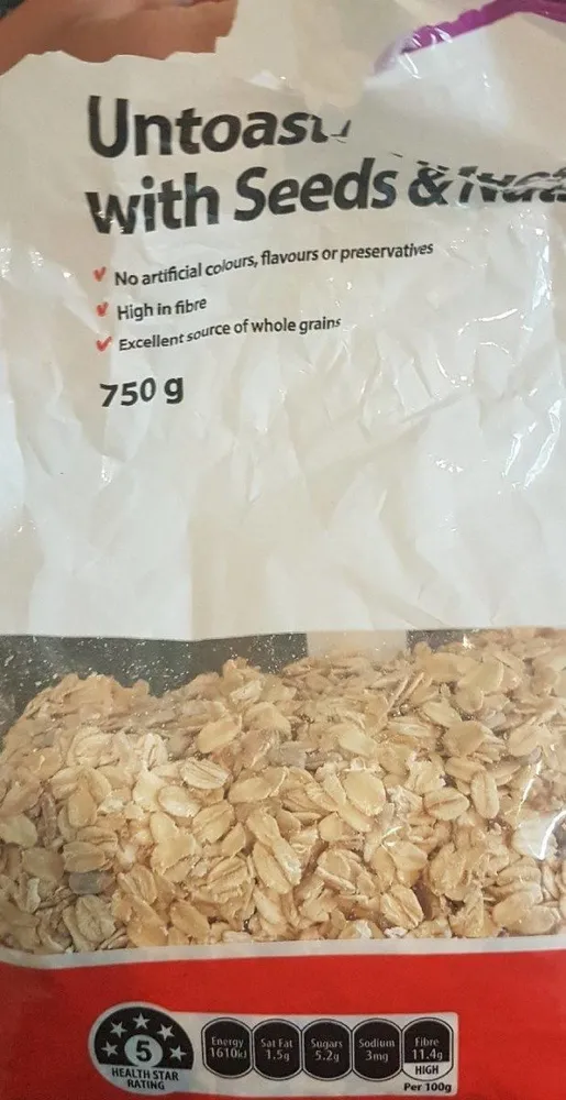 Untoasted muesli