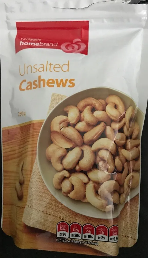 Unsalted cashews