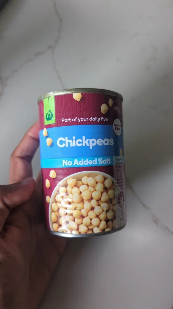 Chickpeas no added salt