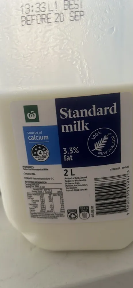 Standard milk