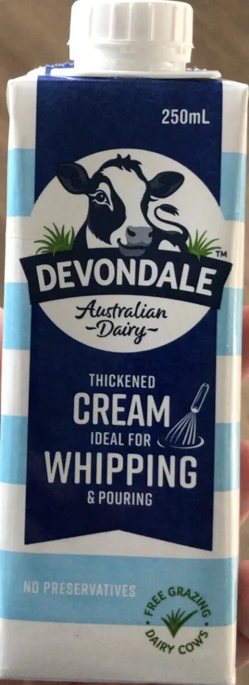 Thickened cream