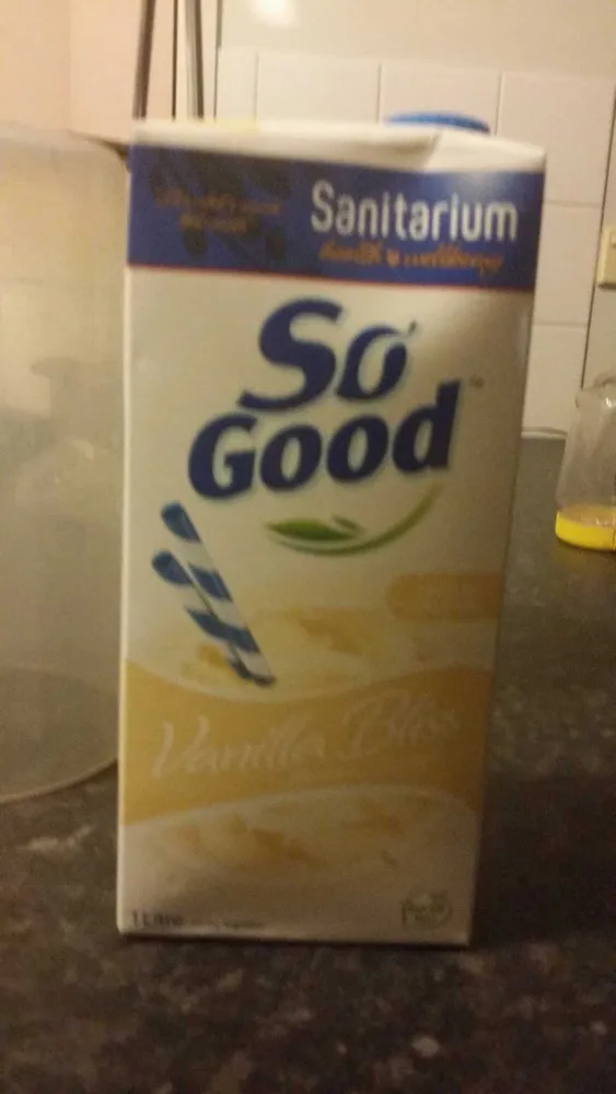 So good vanilla bliss soy milk