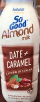 Lait d'amande a la datte et caramel
