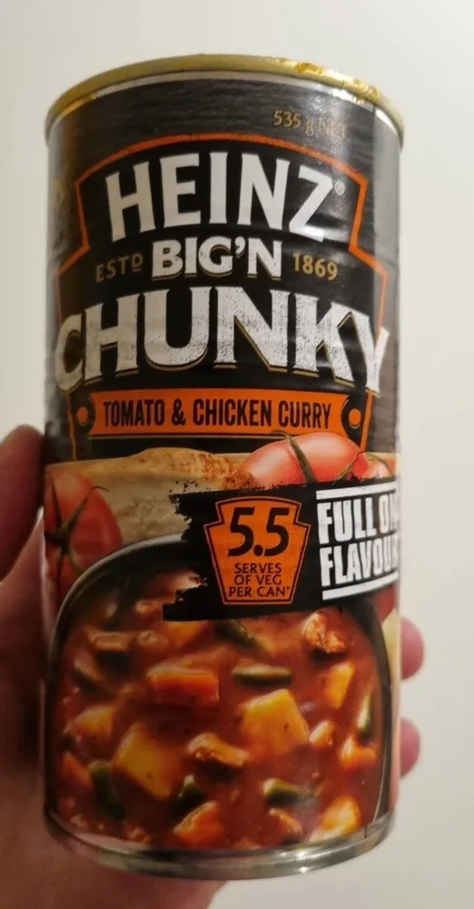 Heinz big chunky tomato and curry