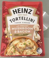 Tortelinni three cheese with creamy mushroom and bacon