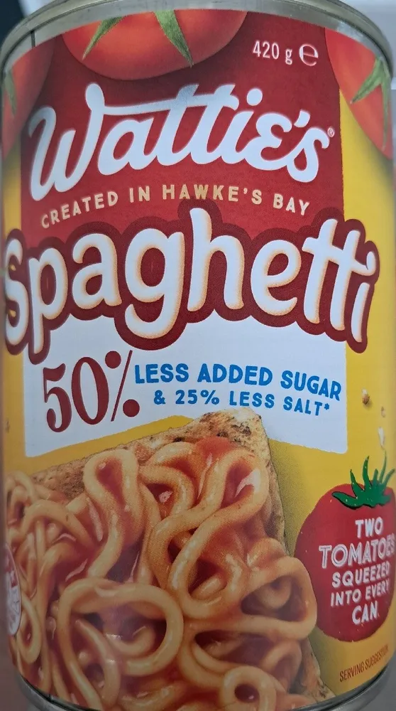 Spaghetti 50% Less Sugar