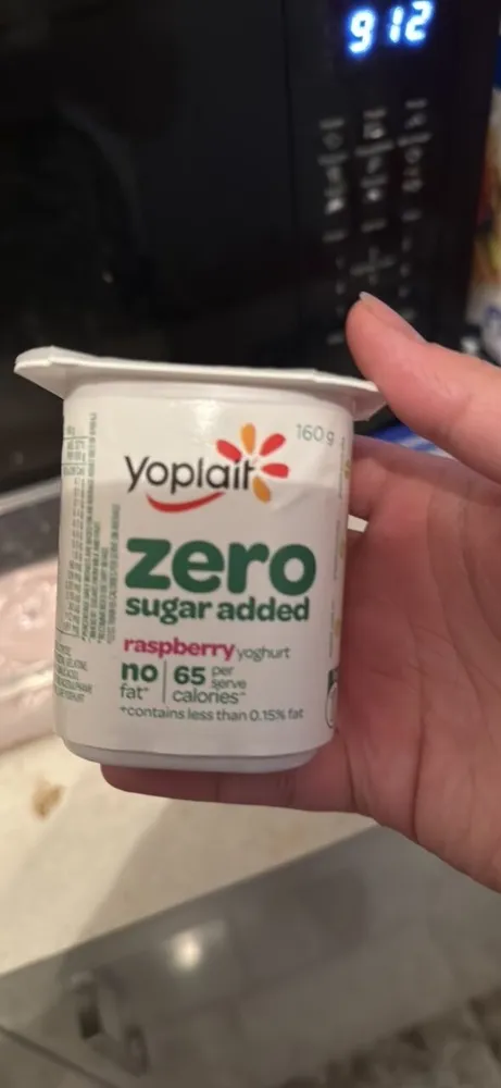 raspberry yoghurt - zero added sugar