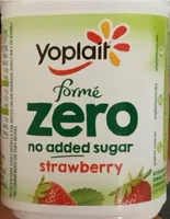 zero sugar added strawberry yoghurt