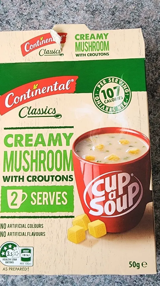 Creamy Mushroom with Croutons