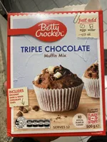 Triple chocolate muffin mix
