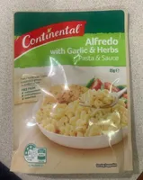 Continental Pasta Dish Alfredo Garlic & Herb